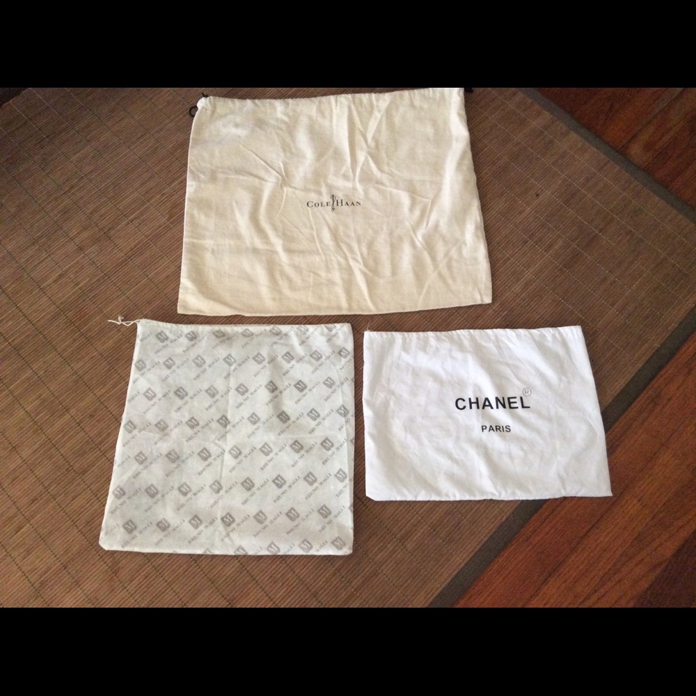 Cole Hanan, Bruno Magli & Chanel Dust Bags